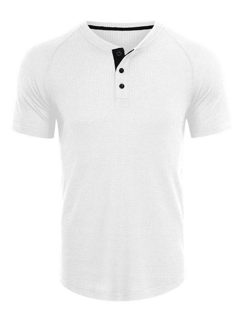 T-shirty Męskie Casual Z Okrągłym Dekoltem Krótkimi Rękawami I Dużymi Rozmiarami