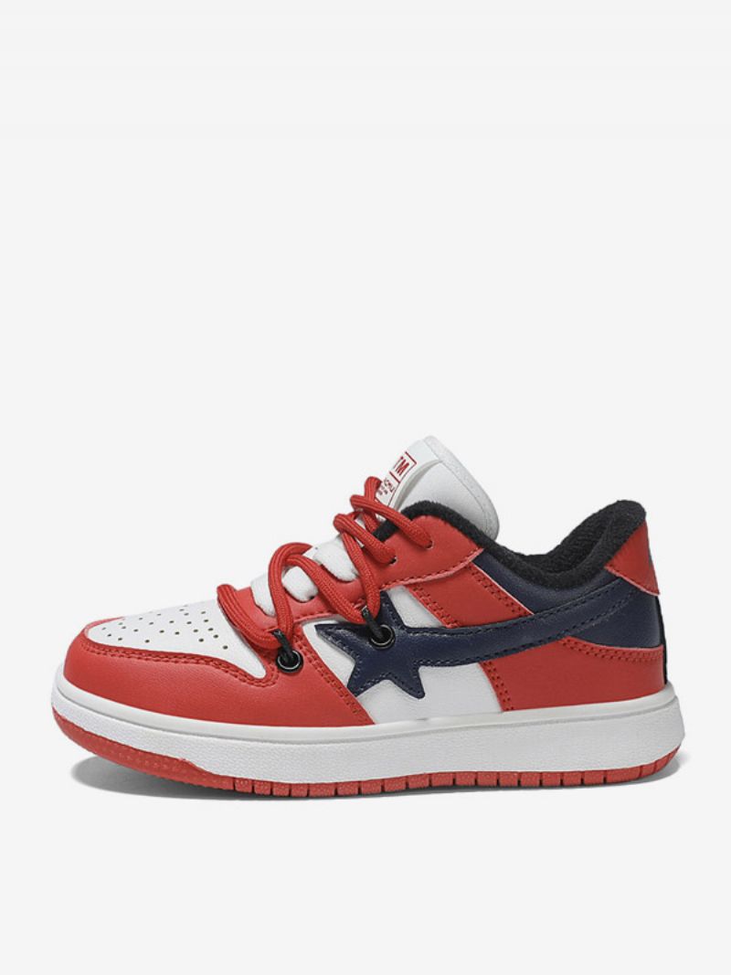 Buty Chłopięce Sznurowane Skate - Czerwony