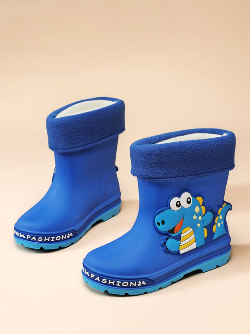 Buty Dziecięce Piękna Skóra Pu Z Wytłoczonym Nadrukiem Postaci Anime - Niebieski
